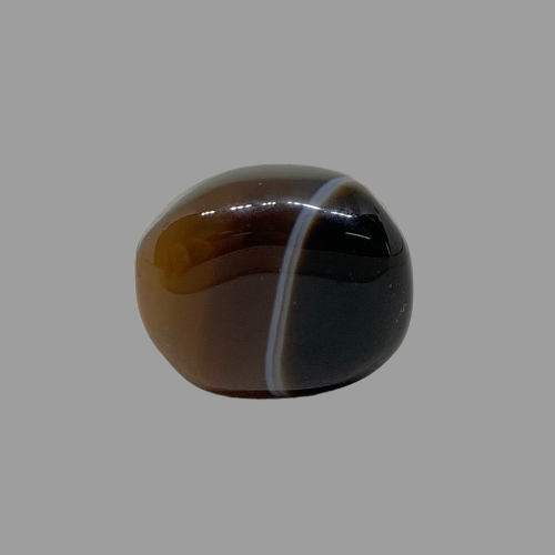 Natural Black Agate- 10.62 Carat