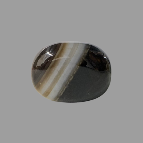 Natural Black Agate- 12.41 Carat