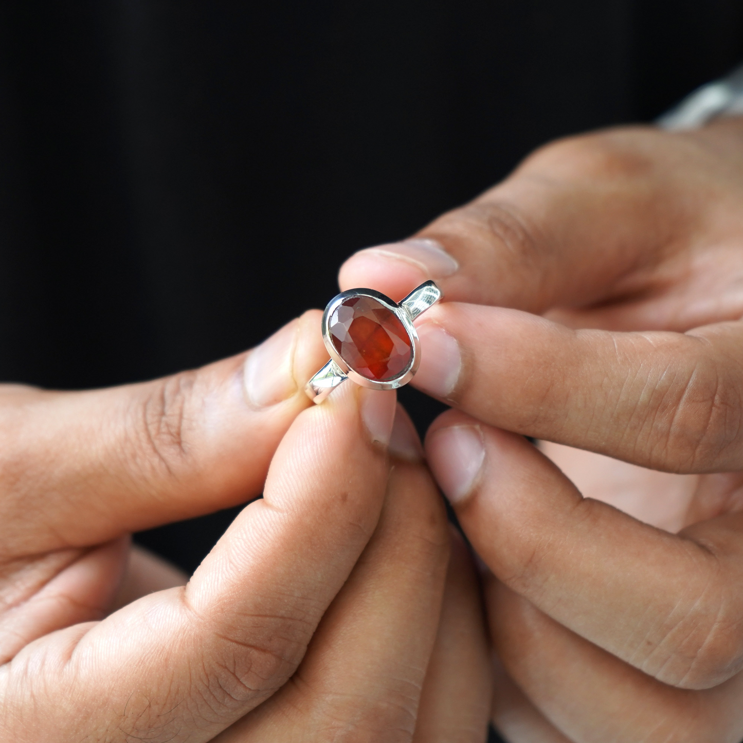 Natürlicher Hessonitring - 6,00 Karat/6,66 Ratti
