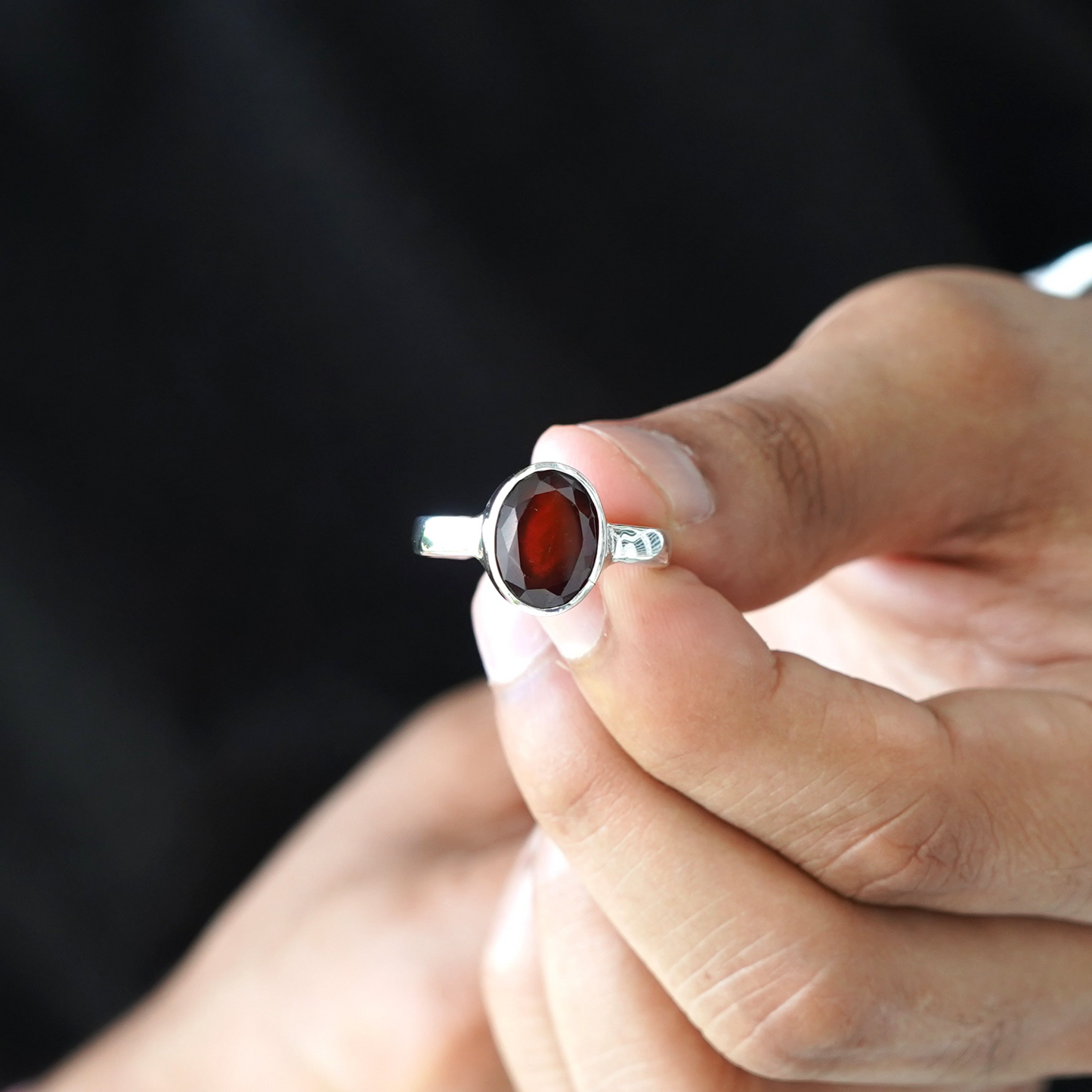 Natürlicher Hessonitring - 5,00 Karat/5,55 Ratti