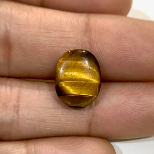 Natural Tiger's eye Stone - 6.82 Carat/7.57 Ratti