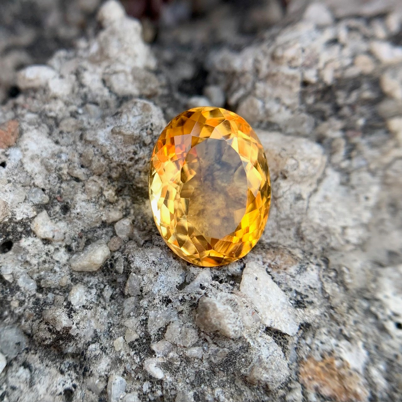 Natürlicher Citrin - 4,44 Karat/4,93 Ratti