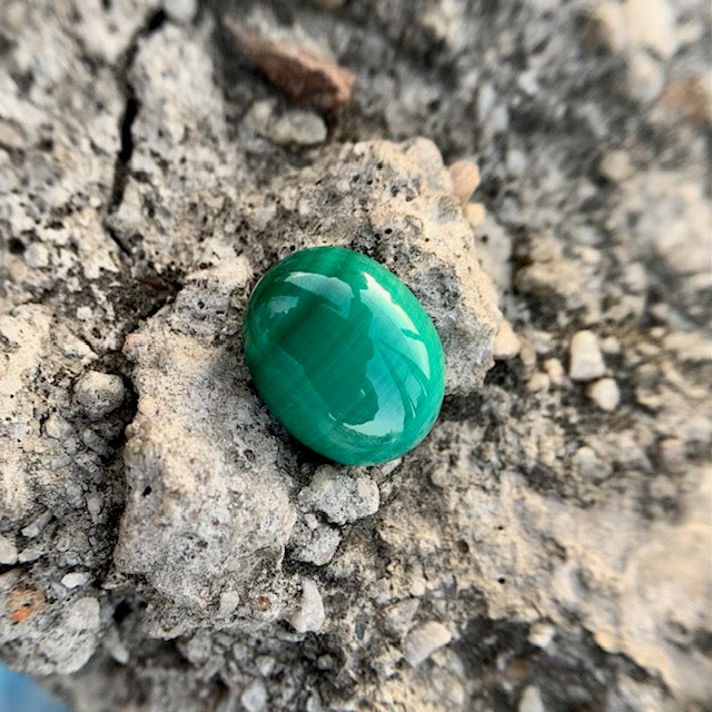 Natürlicher Malachitstein - 12,55 Karat