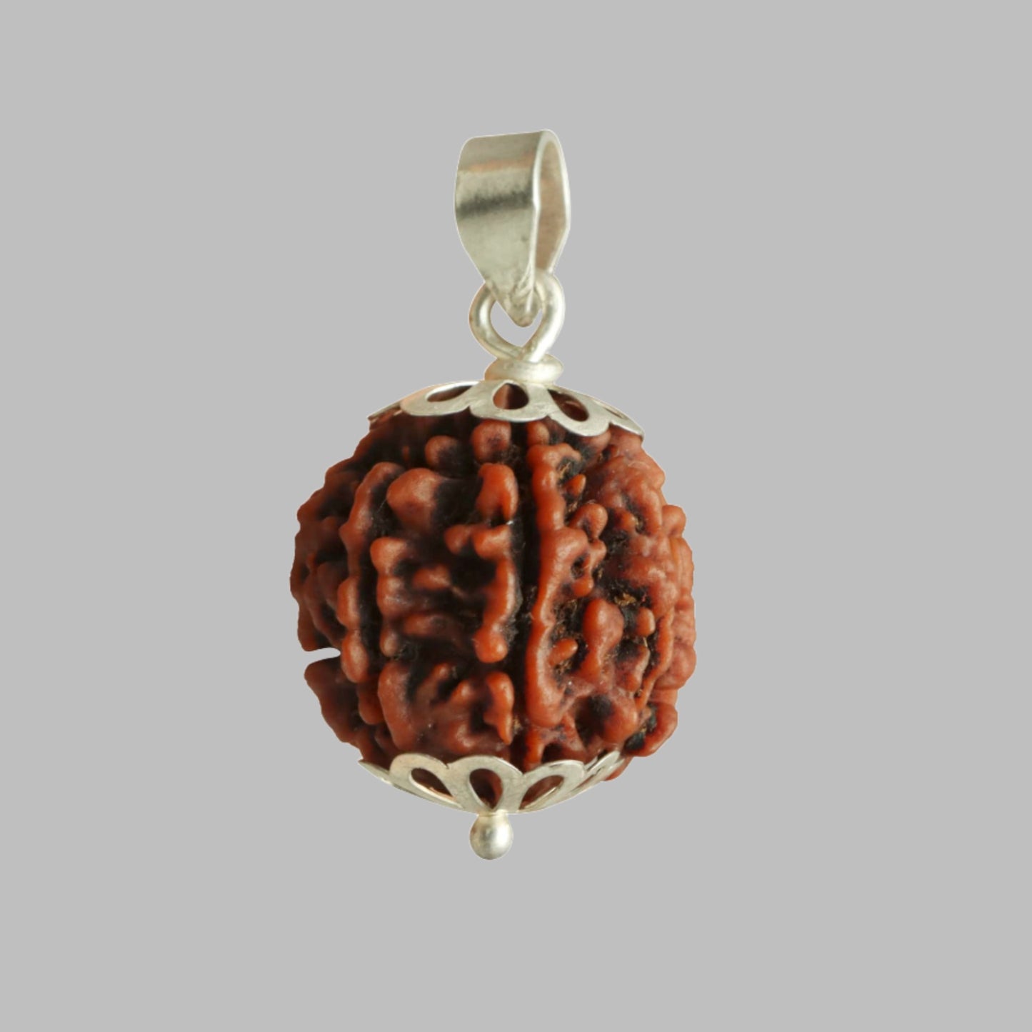 Rudraksha Silberanhänger - 7 Gesichter