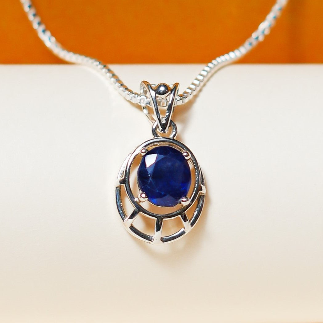 Blue Sapphire Pendant - 3 Carat