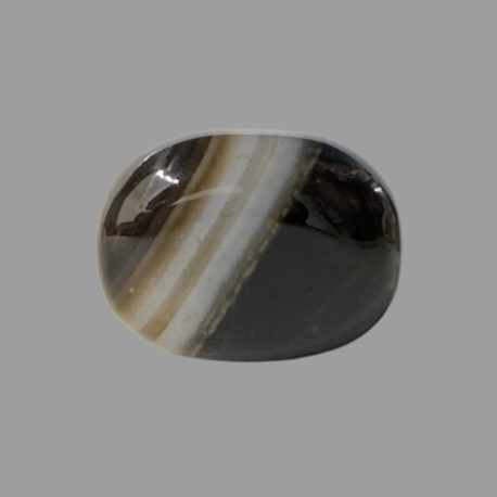 Natural Black Agate- 12.41 Carat