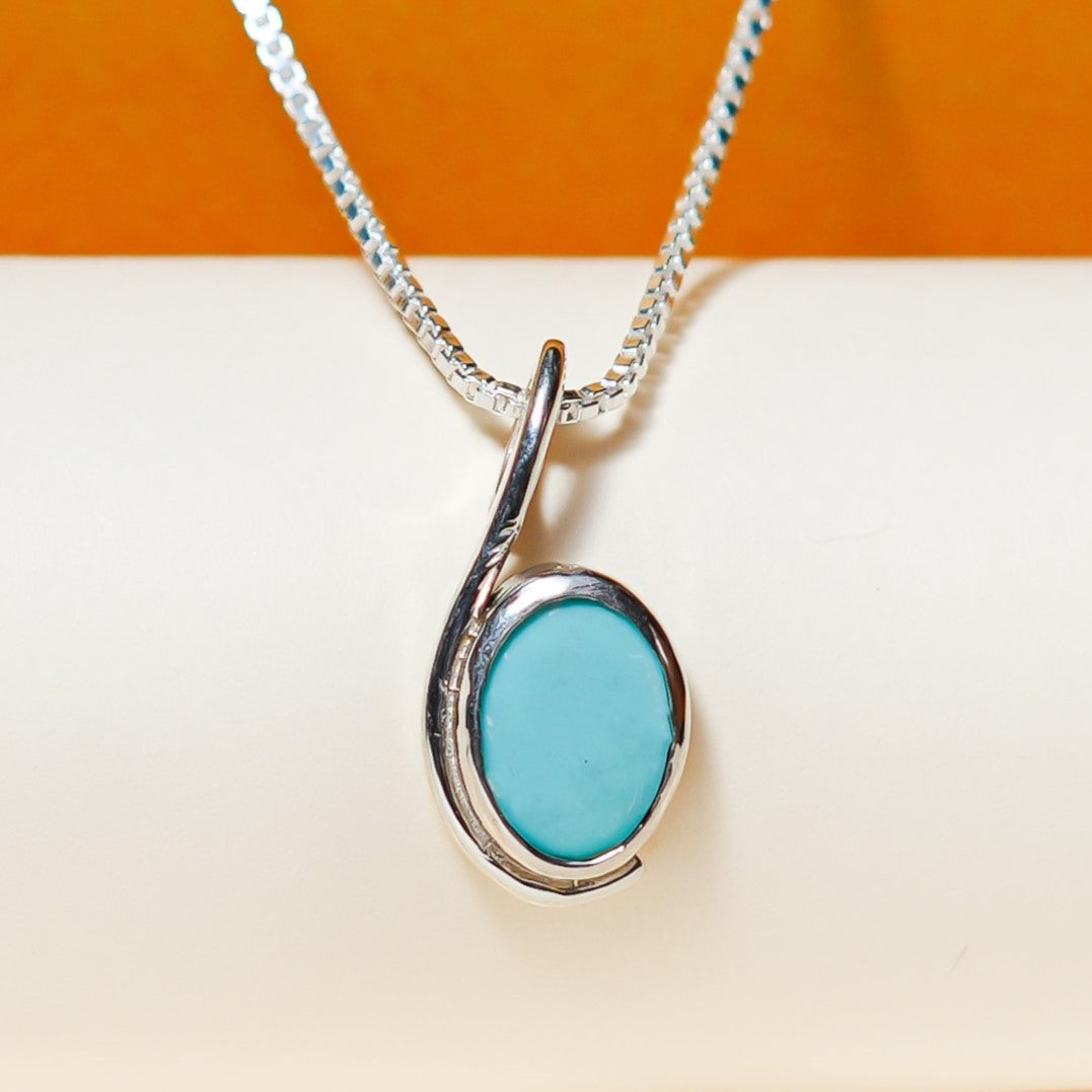 Natural Turquoise Pendant - 5.00 Carats