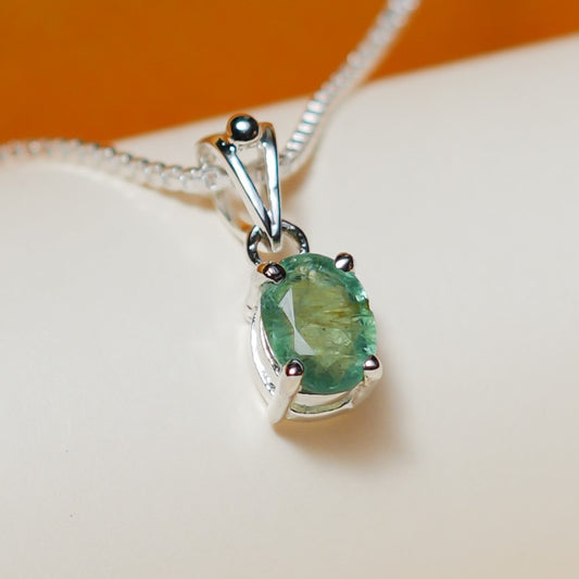 Oval Emerald Pendant - 1.50 Carat