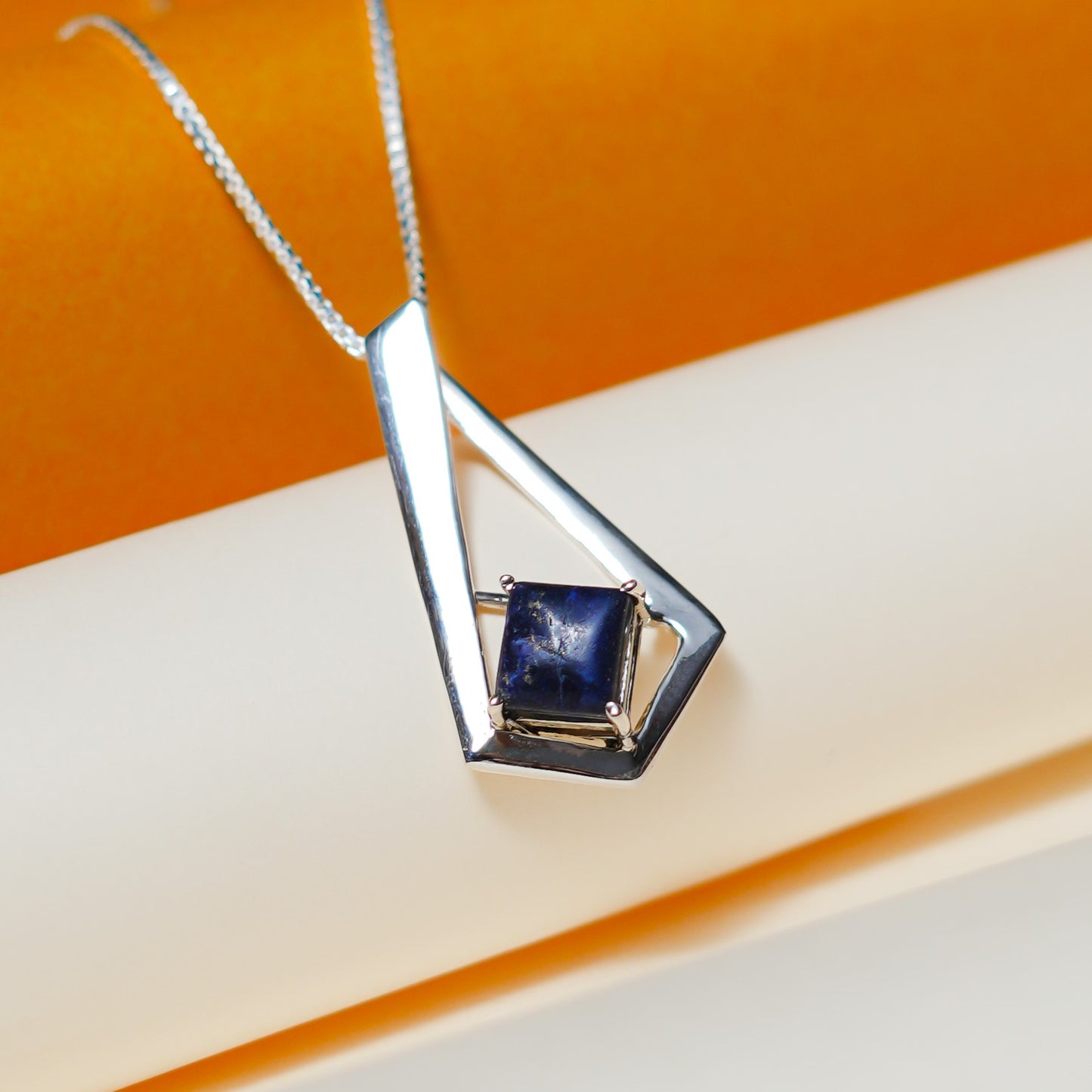 Lapis Lazuli Silver Pendant