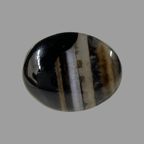 Natural Black Agate- 17.45 Carat