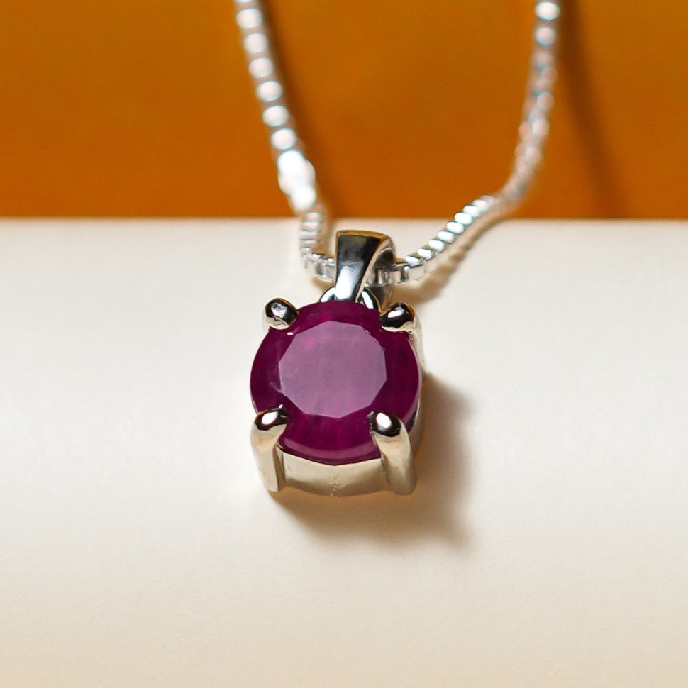 Natural Ruby Pendant - 3.00 Carats