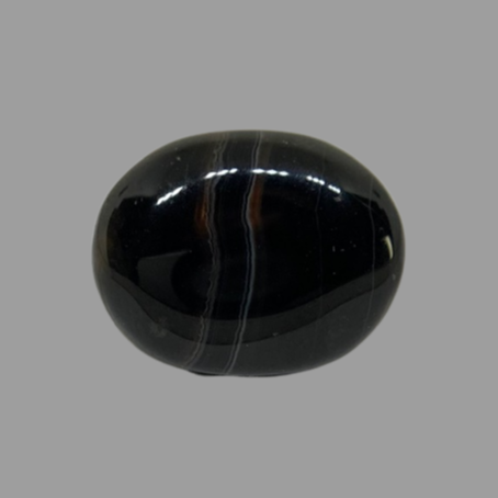 Natural Black Agate- 13.78 Carat