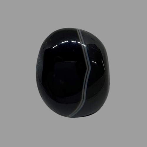 Natural Black Agate- 10.71 Carat