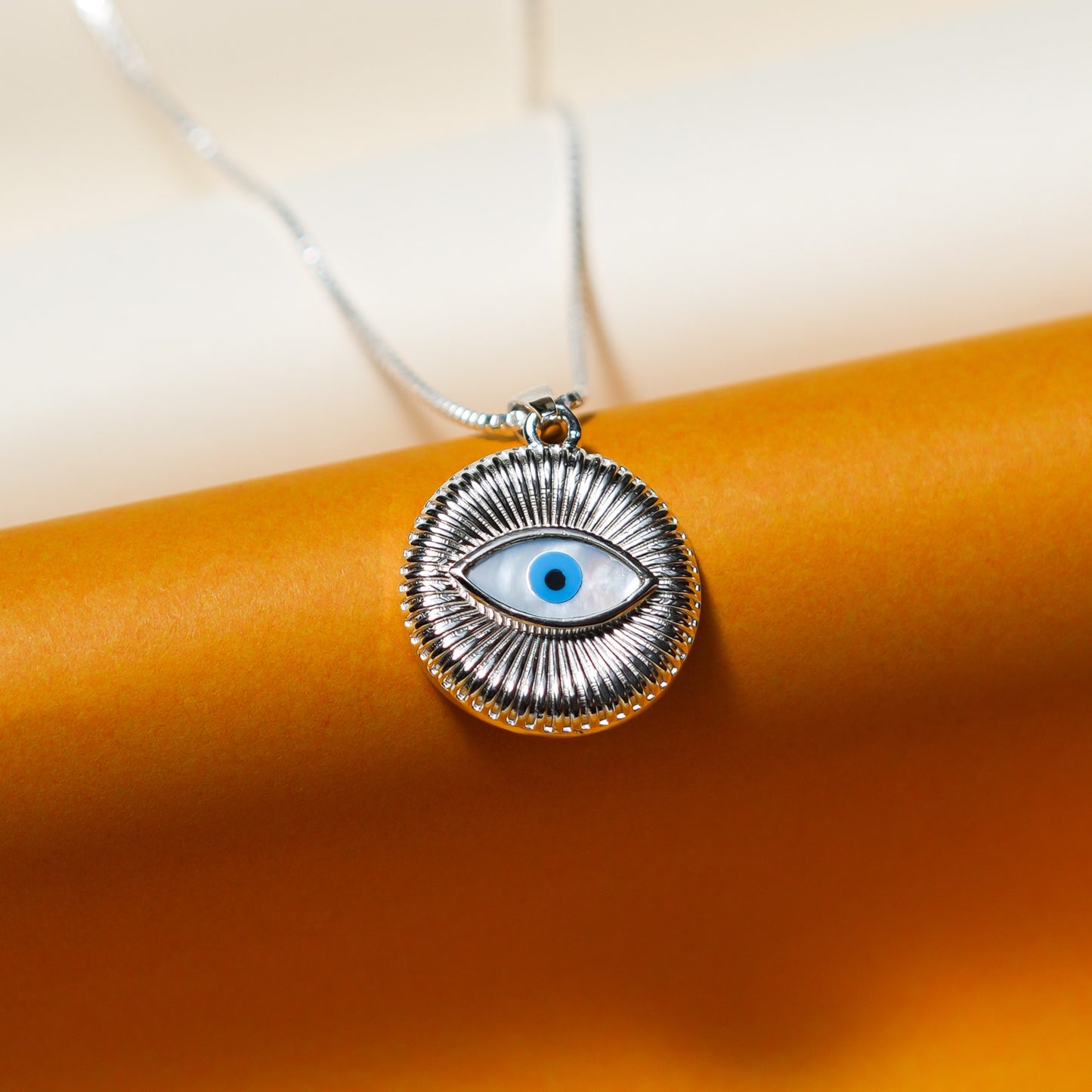 Mother of Pearl Evil Eye Pendant