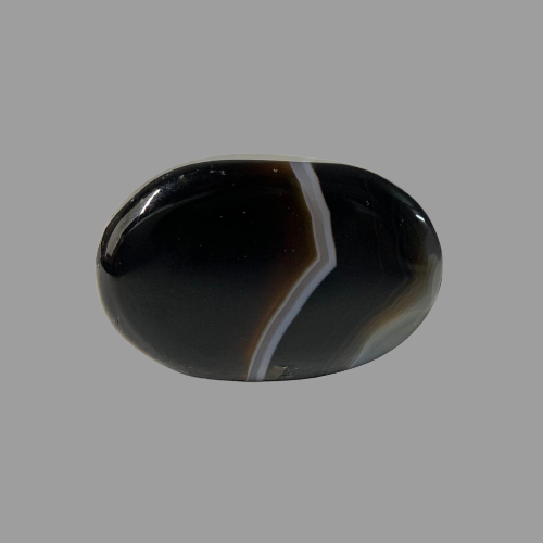 Natural Black Agate- 18.80 Carat