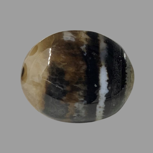 Natural Black Agate- 11.70 Carat