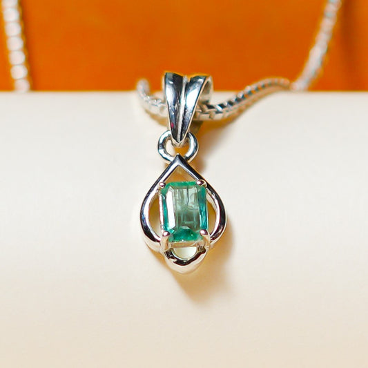 Leaf Emerald Pendant - 1.50 Carat