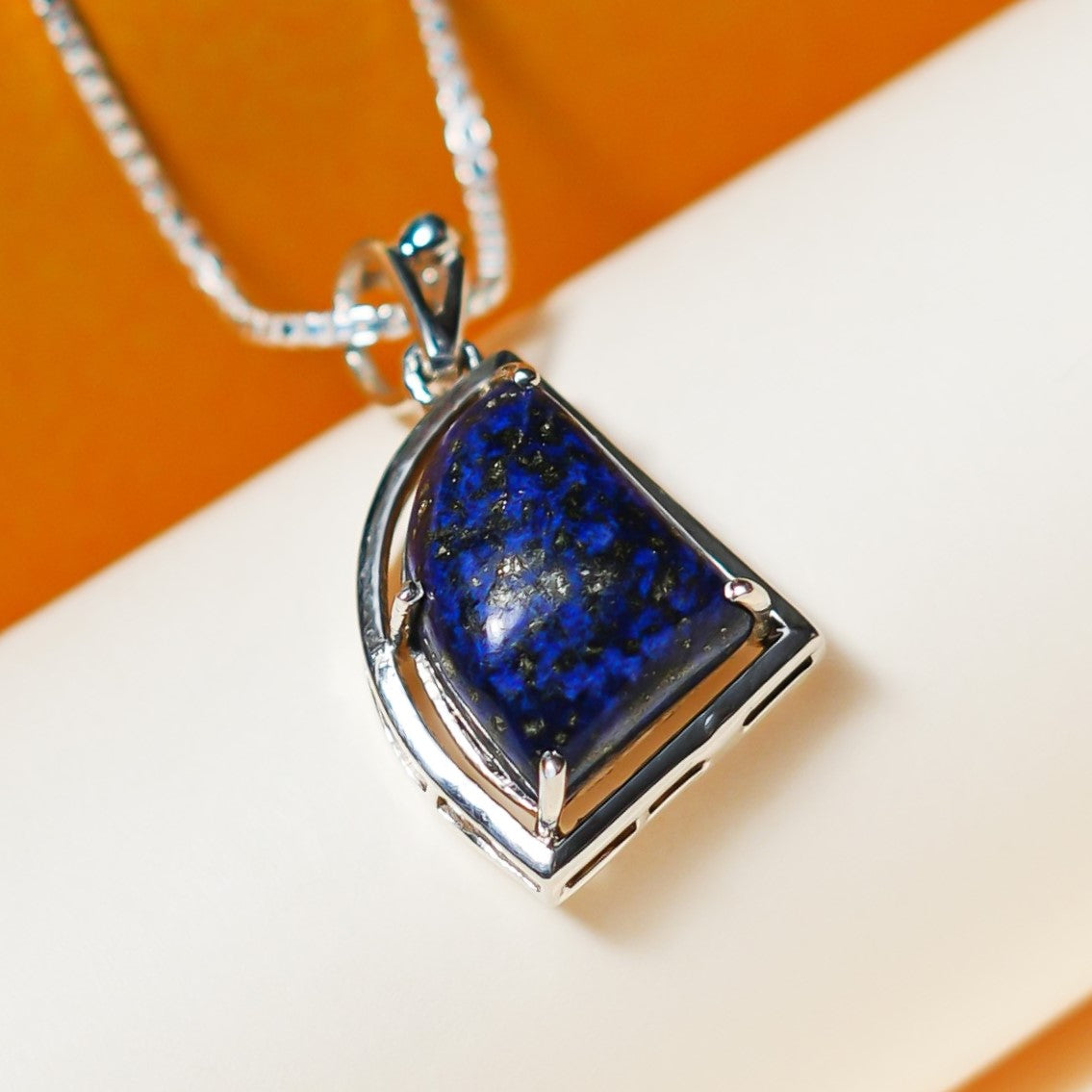 Lapis Lazuli Silver Pendant