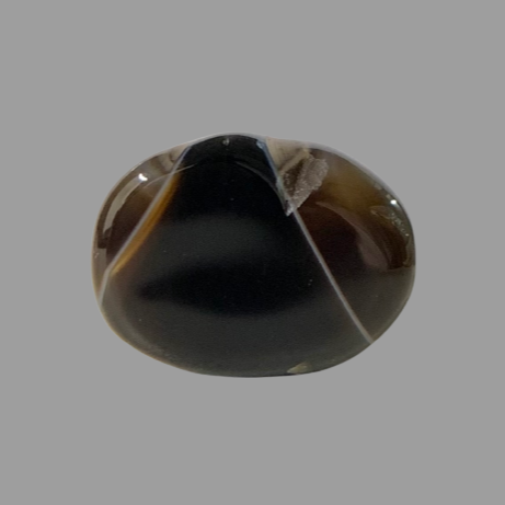 Natural Black Agate- 9.74 Carat