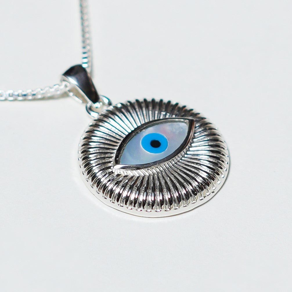 Mother of Pearl Evil Eye Pendant