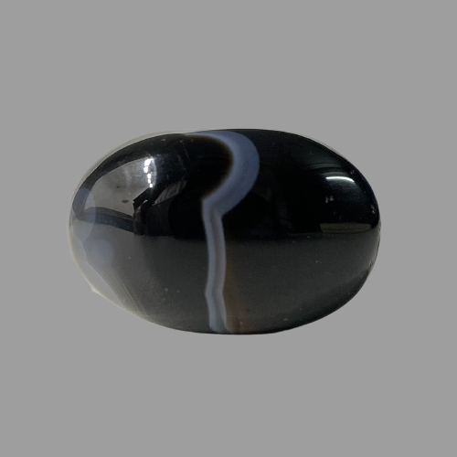 Natural Black Agate- 18.80 Carat