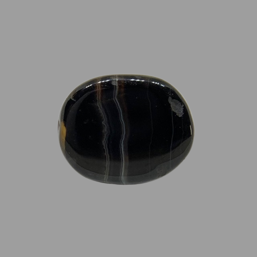 Natural Black Agate- 13.78 Carat