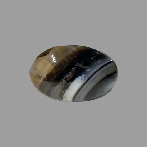 Natural Black Agate- 18.65 Carat