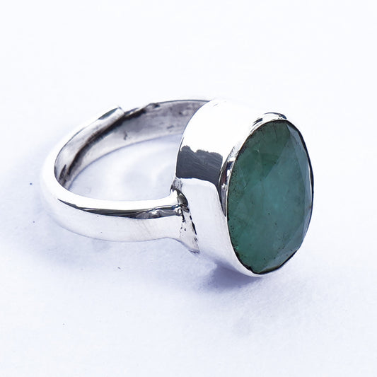 Natural Emerald Ring- 7.15 Carat/7.94 Ratti