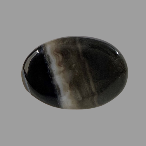 Natural Black Agate- 14.15 Carat