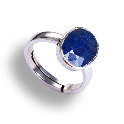 Blauer Saphirring - 6,15 Karat/6,83 Ratti