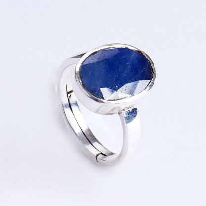Blauer Saphirring - 8,10 Karat/9,00 Ratti
