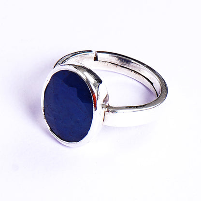 Blauer Saphir (Neelam) Ring - 7,25 Karat/8,05 Ratti