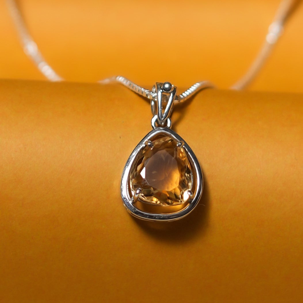 Natural Citrine Pendant- 5 Carats