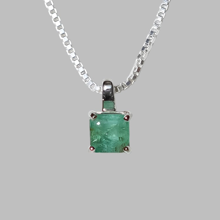 Square Emerald Pendant - 1.60 Carat