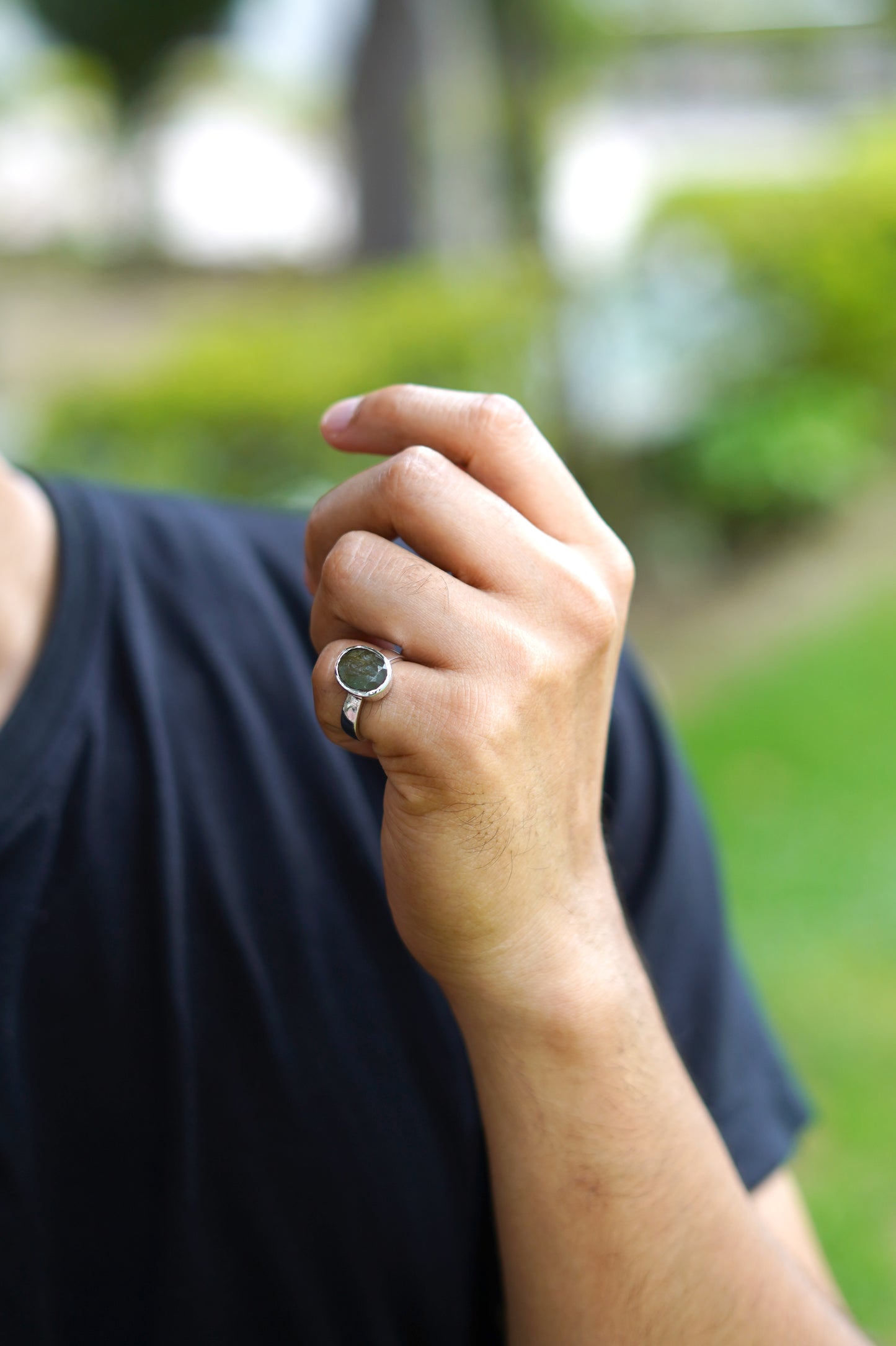 Emerald Silver Ring- 5.50 Carat/6.10 Ratti