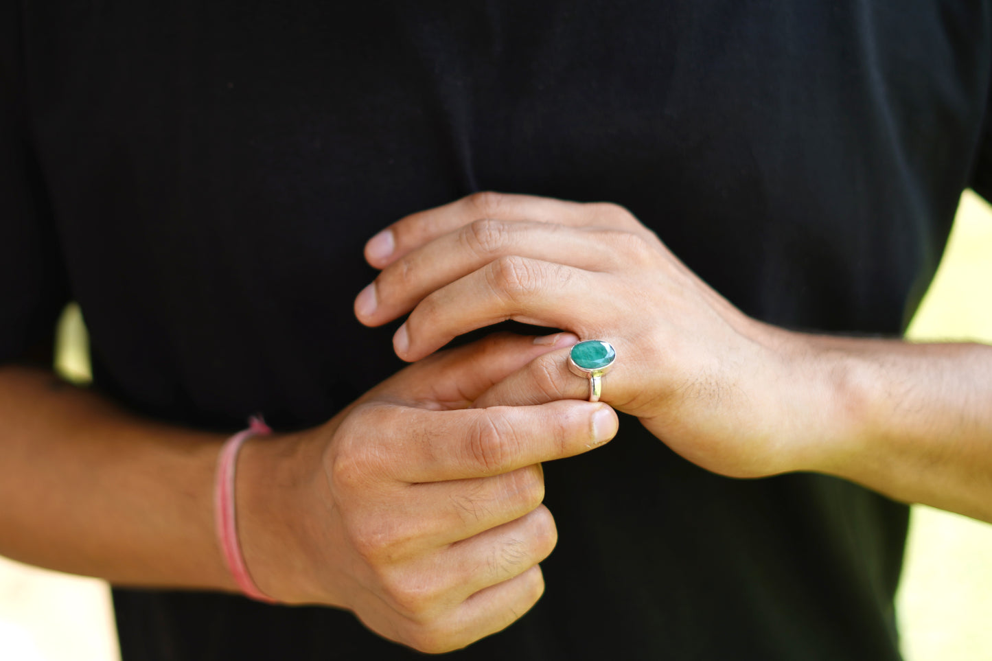 Natural Emerald Ring- 8.00 Carat/8.90 Ratti