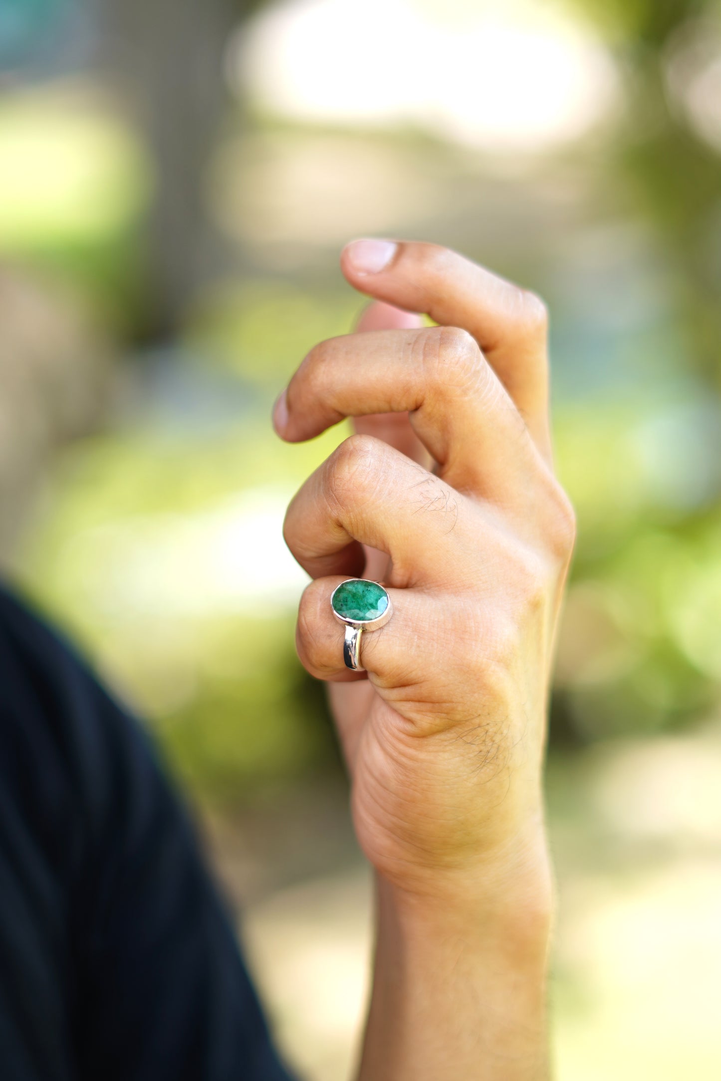 Natural Emerald Ring- 5.00 Carat/5.55 Ratti