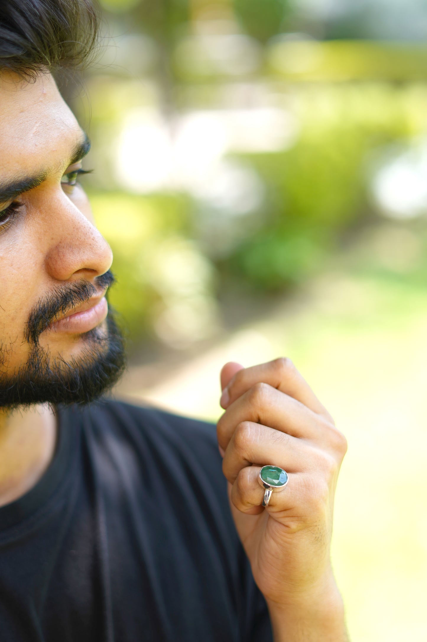 Natural Emerald Ring- 7.50 Carat/8.32 Ratti