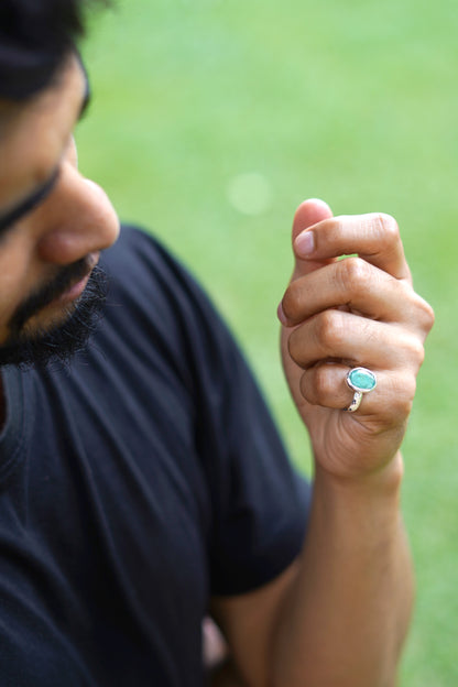 Natural Emerald Ring- 6.15 Carat/6.83 Ratti