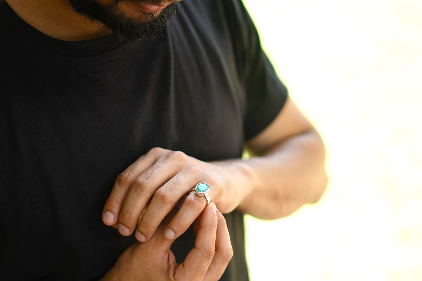 Natural Emerald Ring- 5.50 Carat/6.10 Ratti