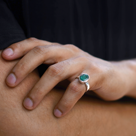 Natural Emerald Ring- 4.15 Carat/4.60 Ratti