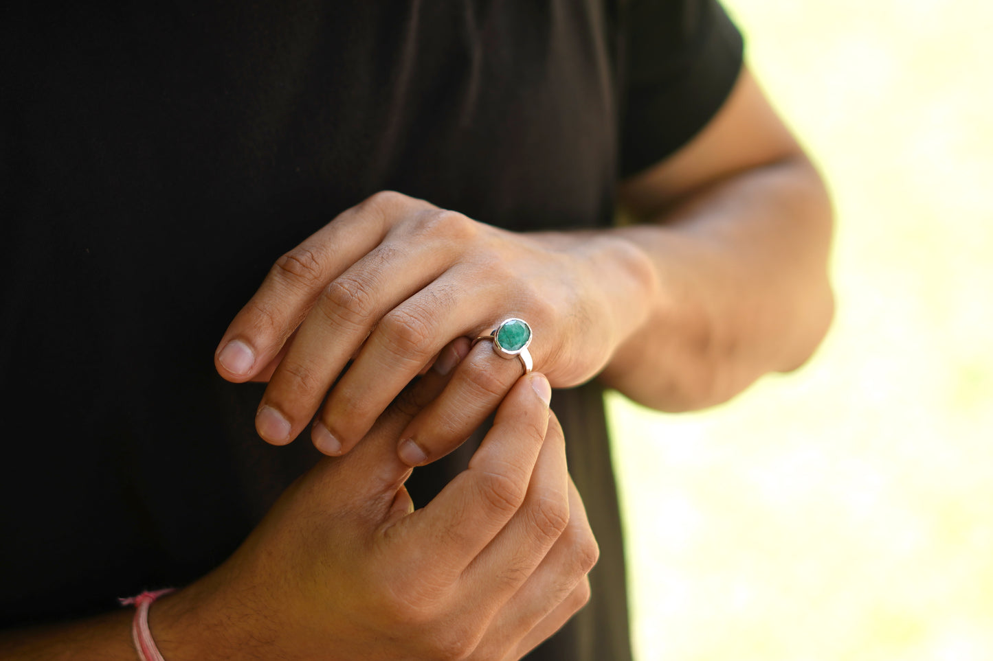 Natural Emerald Ring- 5.50 Carat/6.10 Ratti