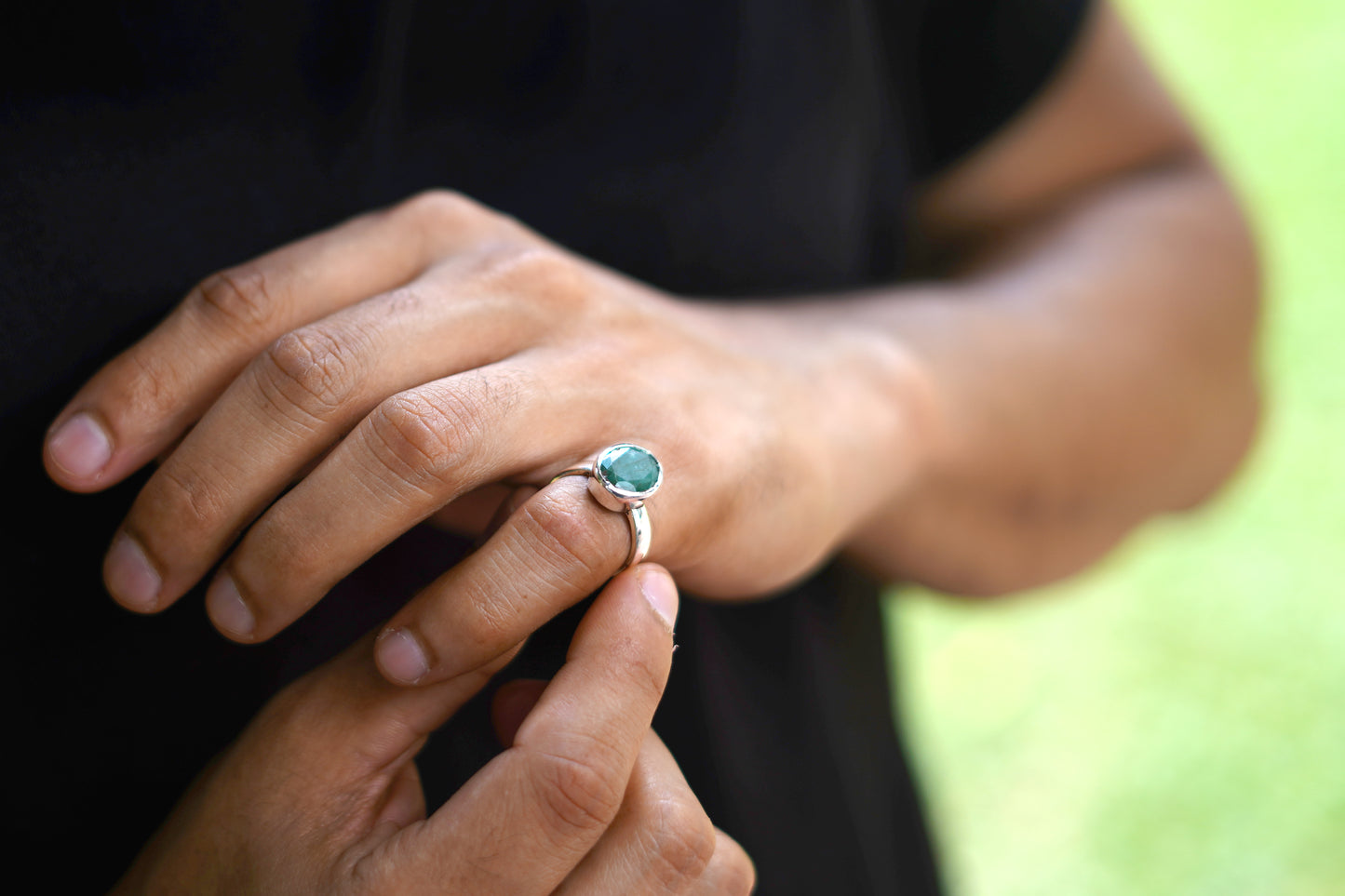 Natural Emerald Ring- 5.00 Carat/5.55 Ratti