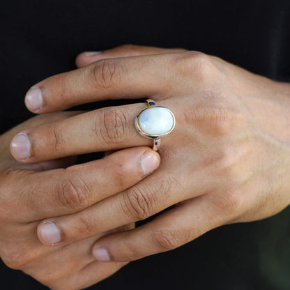 Opal Silberring - 7,25 Karat/8,05 Ratti