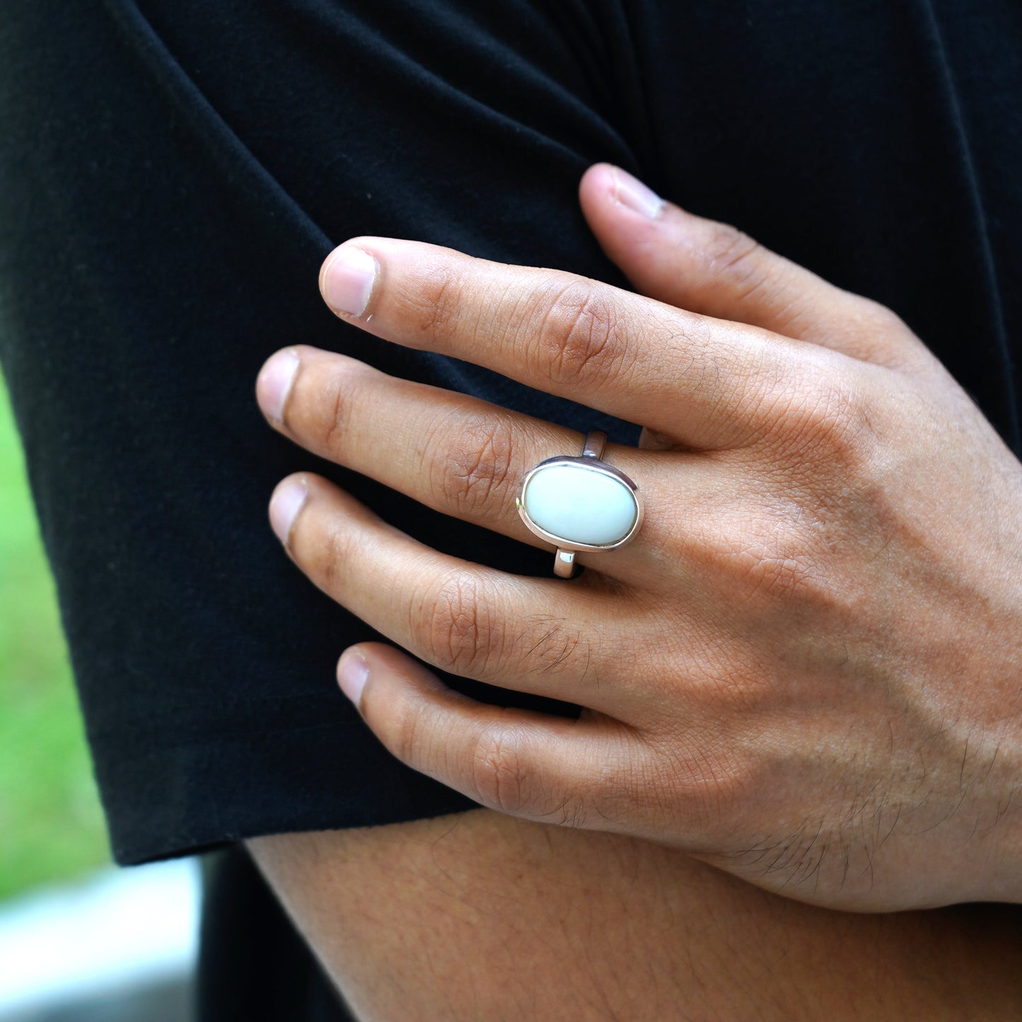 Natural Opal Ring - 8.50 Carat/9.44 Ratti