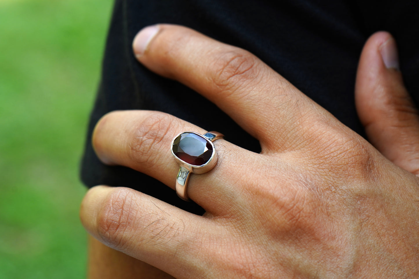 Natural Hessonite Ring - 5.40 Carat/6.00 Ratti