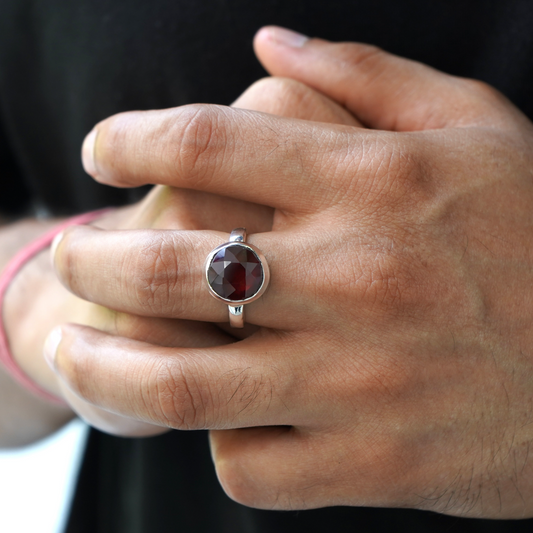 Natural Hessonite Ring - 7.00 Carat/7.80 Ratti