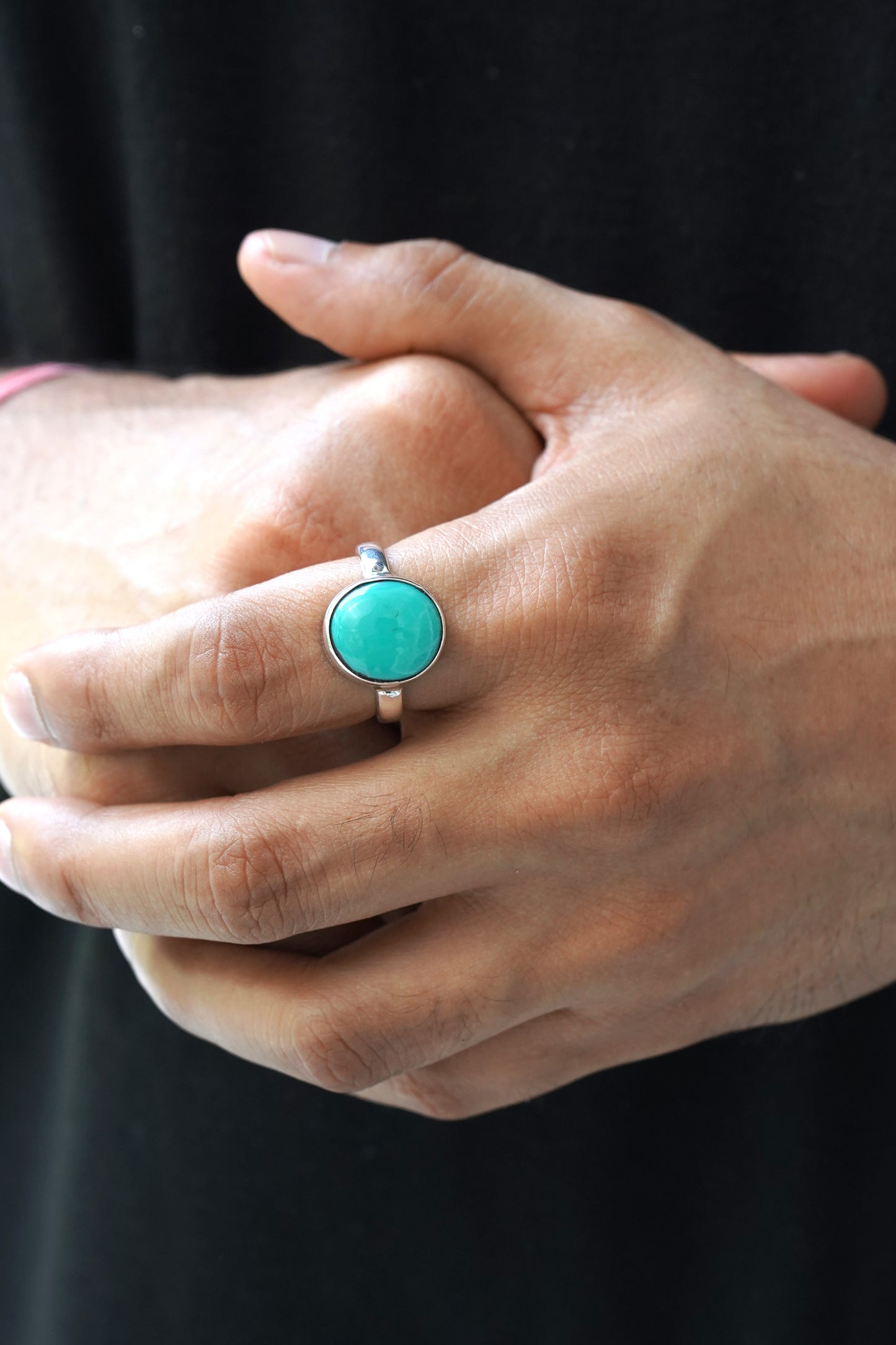 Natural Turquoise Ring - 5.15 Carats/5.69 Ratti