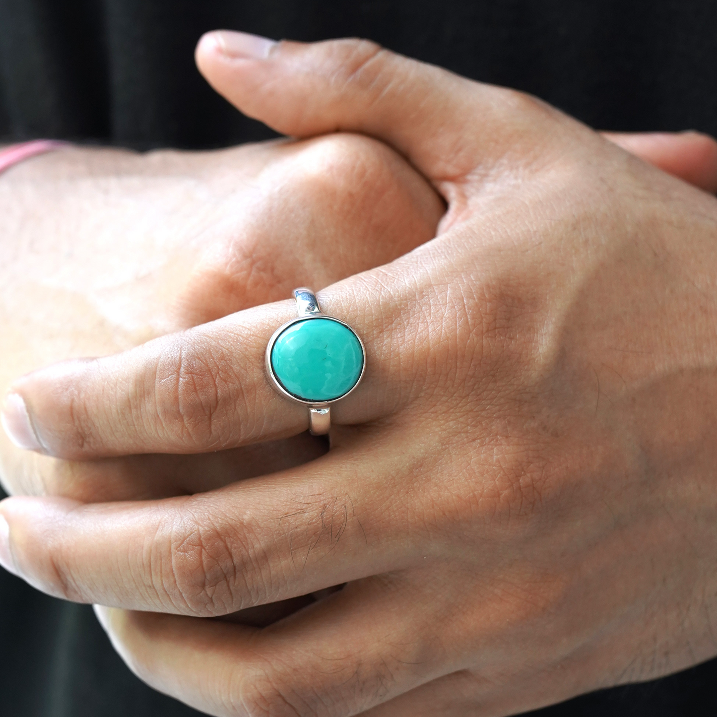 Natural Turquoise Ring - 5.15 Carats/5.69 Ratti