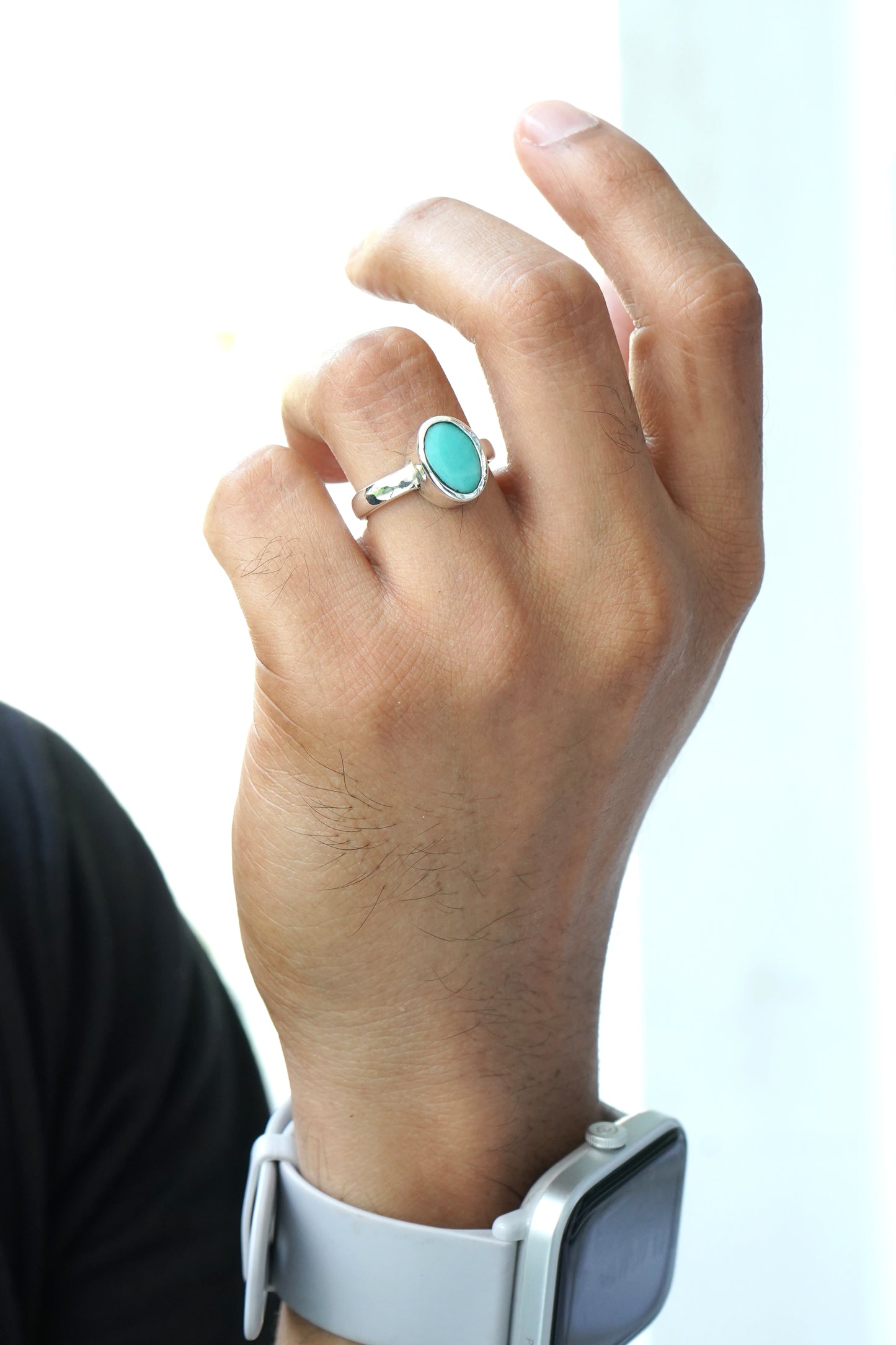 Natural Turquoise Ring - 5.00 Carats/5.55 Ratti